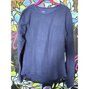 4 for $12 ClimateRight CuddlDuds Baselayer Top, Navy, Large